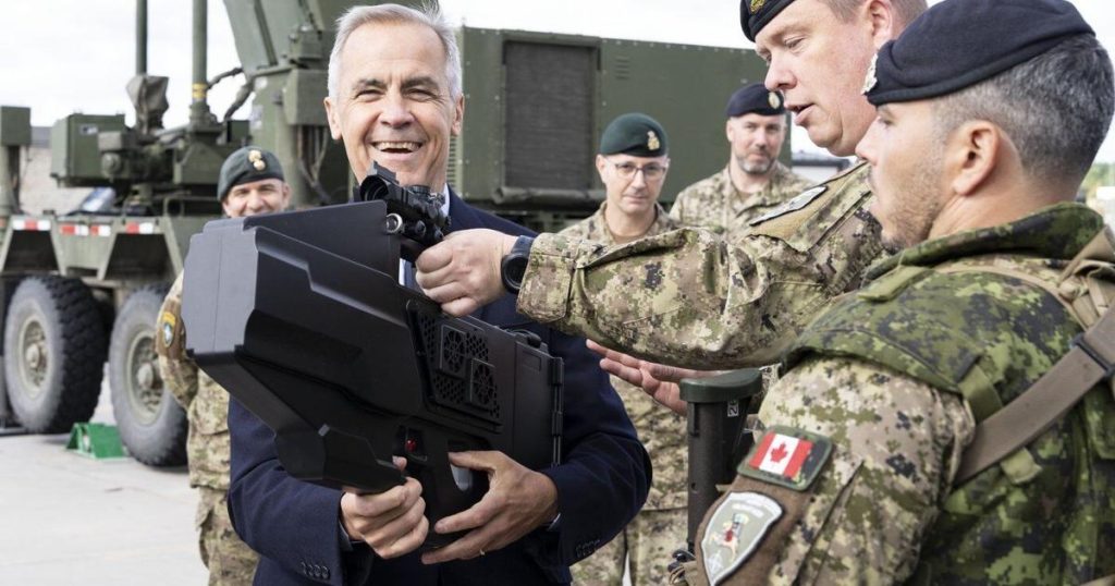 Carney tours Latvian military base to wrap up European trip