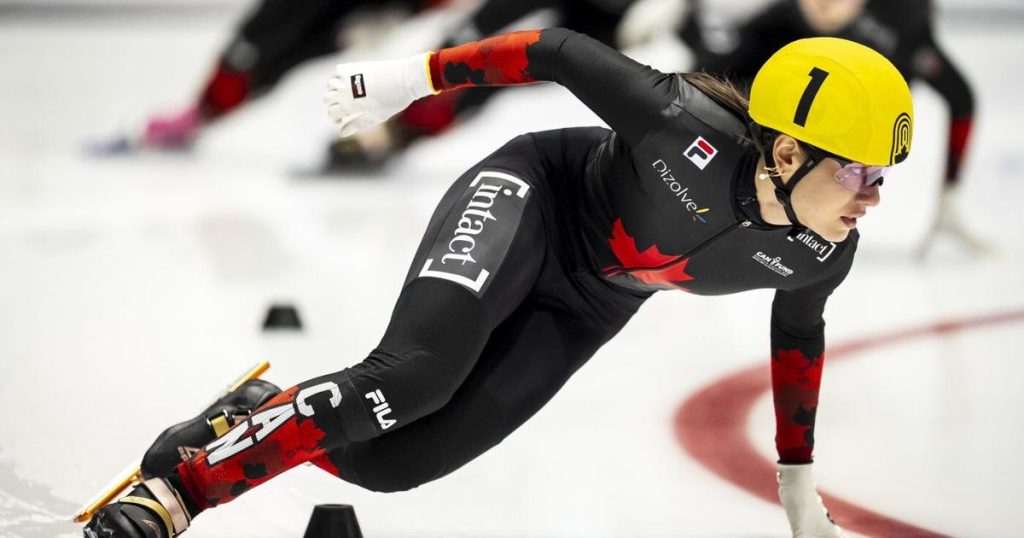 Sarault, Roussel strike gold in 1,000 metres at short track speedskating nationals