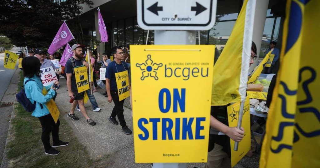 ‘As long as it takes’: Union escalates B.C. public service strike