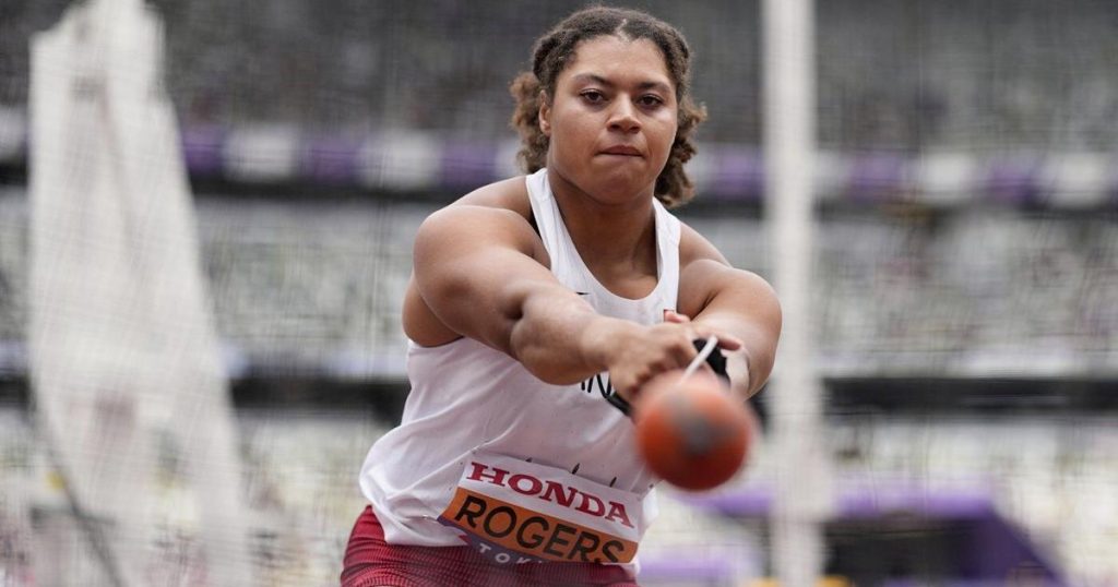 Defending world champion Rogers leading qualifier for women’s hammer throw final