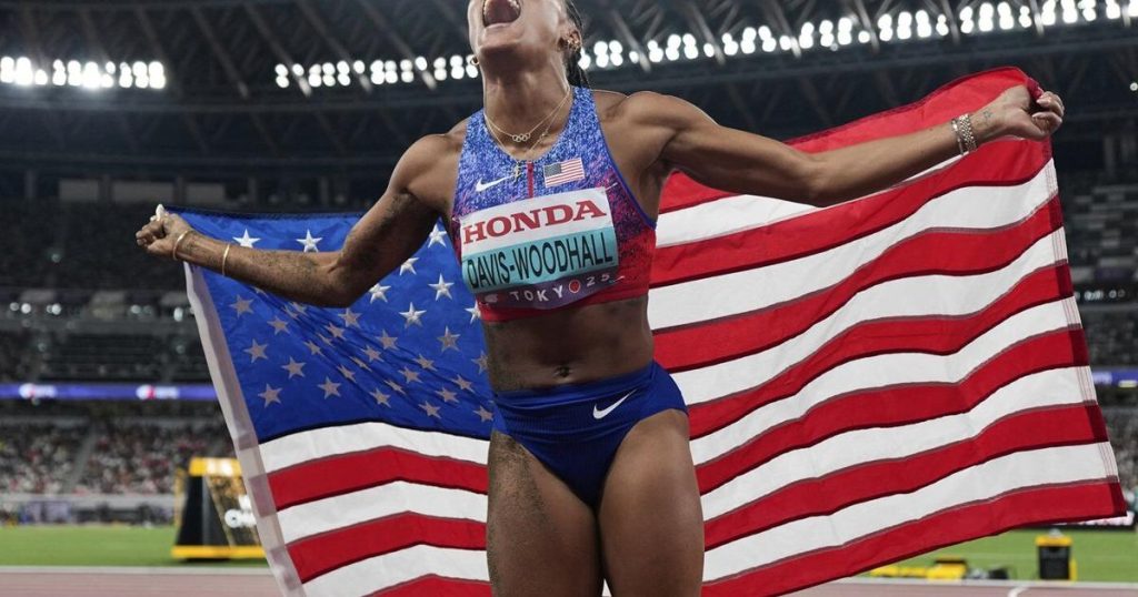 Long jumper Tara Davis-Woodhall explains tears during national anthem: ‘I do believe in my country’