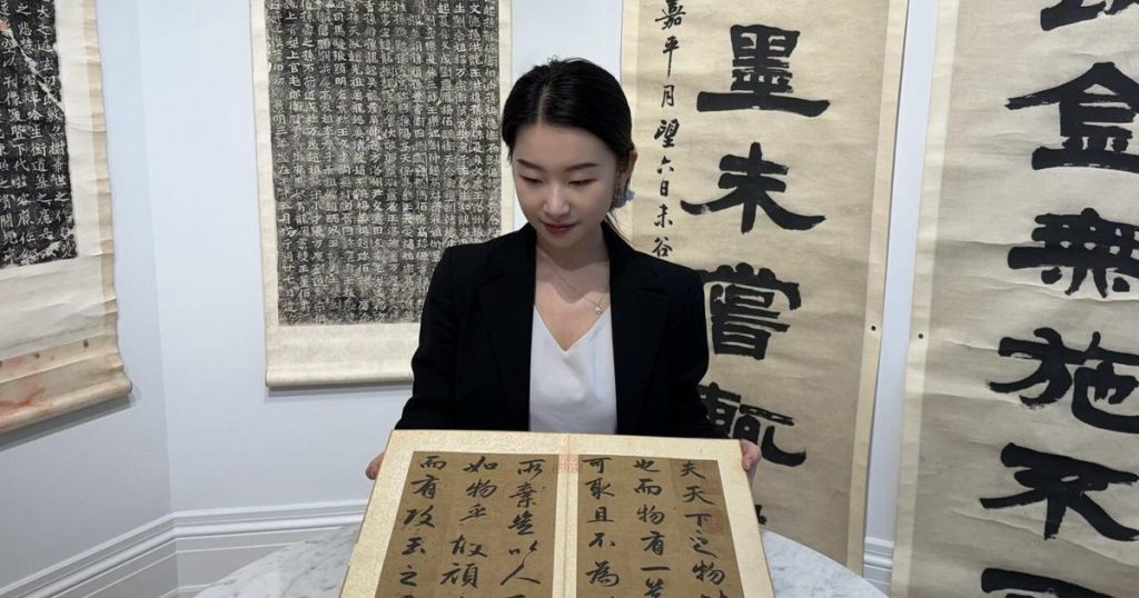 Chinese calligraphy album fetches more than  million at auction