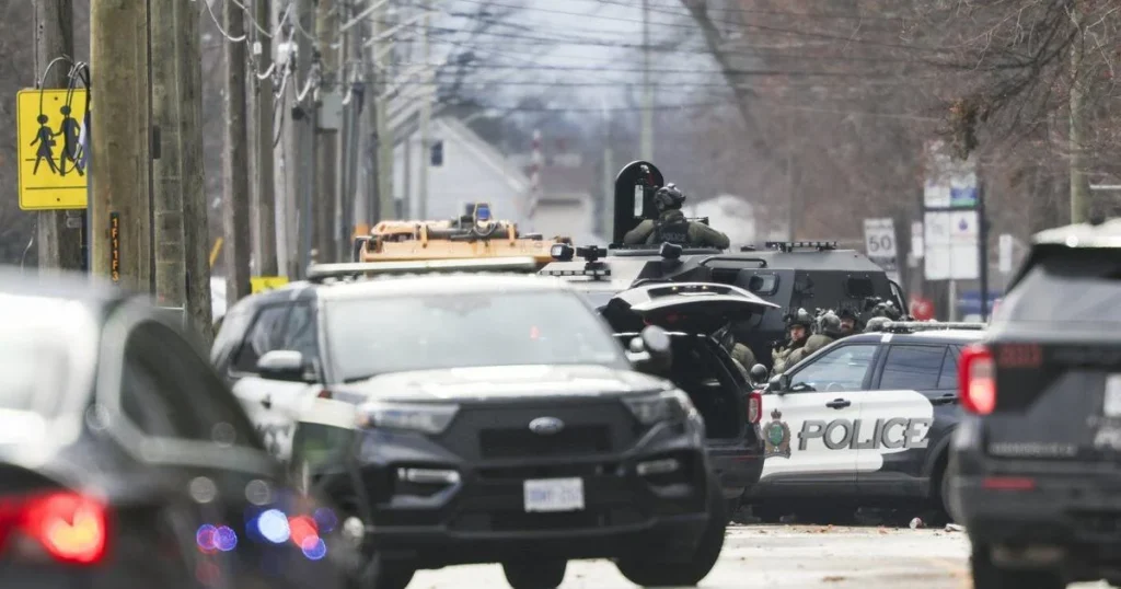 Man suspected of shooting officer arrested after 24-hour standoff in Welland, Ont.