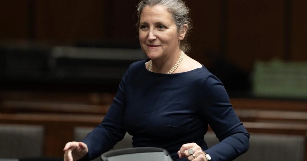 Longtime Liberal MP Chrystia Freeland’s resignation takes effect today
