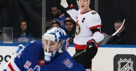 Brady Tkachuk scores his 200th goal as the Senators beat the Rangers 8-4 Brady Tkachuk scores his 200th goal as the Senators beat the Rangers 8-4