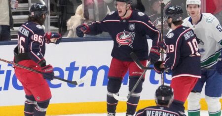 Blue Jackets beat skidding Canucks 4-1 behind Marchenko and Johnson Blue Jackets beat skidding Canucks 4-1 behind Marchenko and Johnson