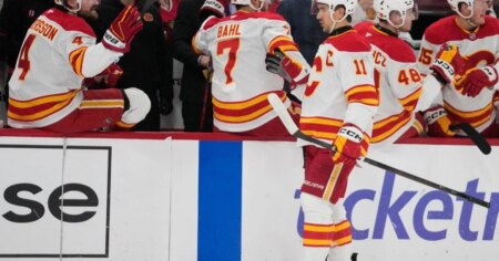 Backlund and Sharangovich lead Flames to 3-1 road win over Blackhawks Backlund and Sharangovich lead Flames to 3-1 road win over Blackhawks