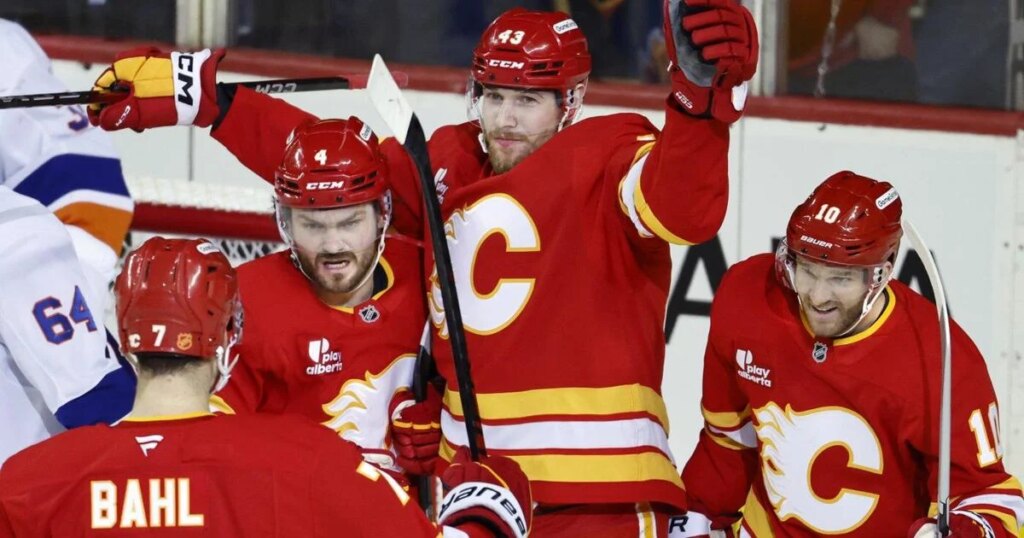Klapka, Wolf lead Calgary Flames to 4-2 victory over New York Islanders