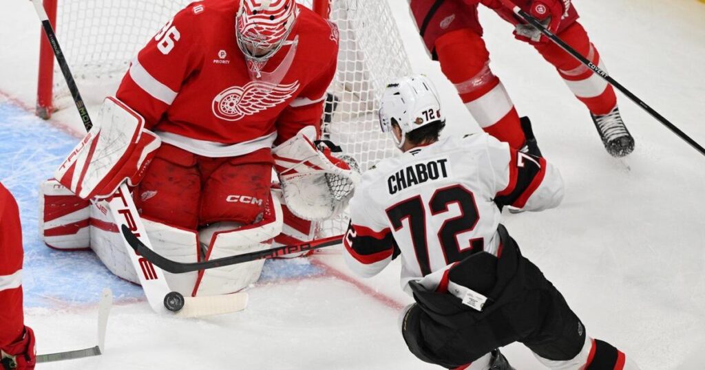 DeBrincat scores in OT to give Red Wings 4-3 win over Senators