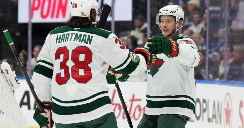 Foligno’s first career hat trick pushes Wild past Maple Leafs 6-3