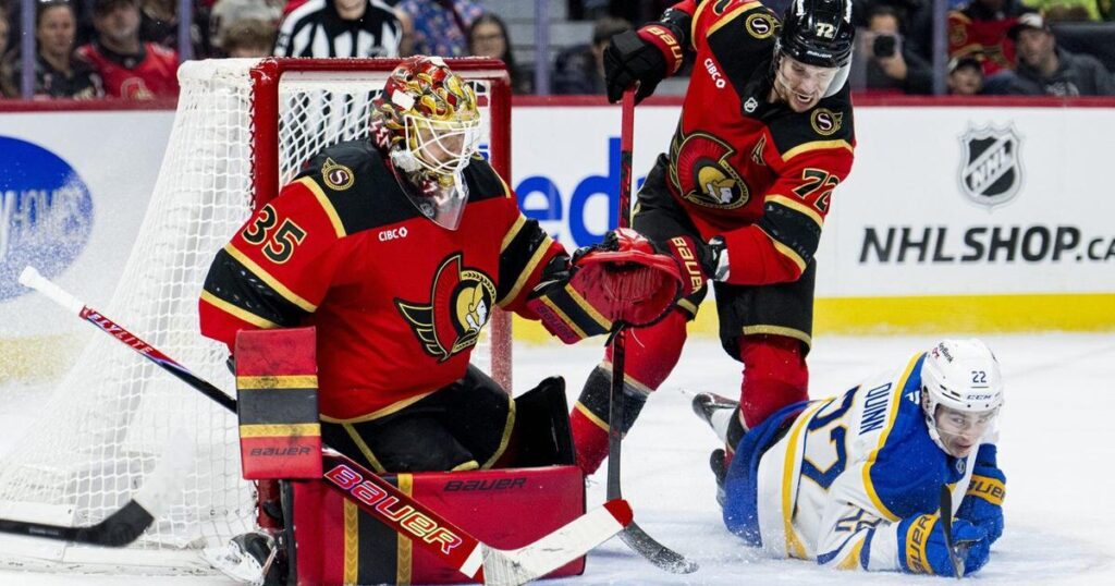 Goaltender Linus Ullmark to return as backup for Senators’ game vs. Golden Knights