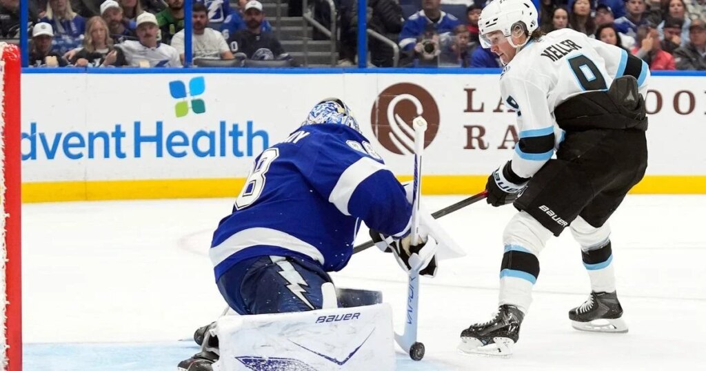 NHL roundup: Vasilevskiy makes 28 saves as Lightning blank Mammoth 2-0