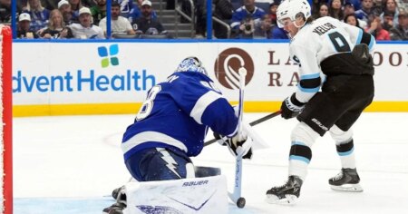 NHL roundup: Vasilevskiy makes 28 saves as Lightning blank Mammoth 2-0 NHL roundup: Vasilevskiy makes 28 saves as Lightning blank Mammoth 2-0