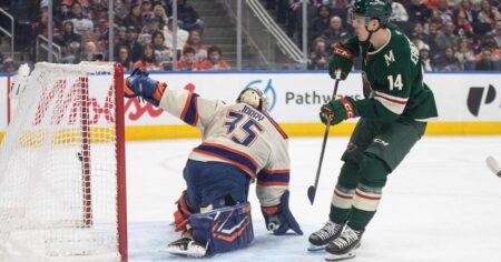 Hughes posts two points, Minnesota Wild trounce Edmonton Oilers 7-3 Hughes posts two points, Minnesota Wild trounce Edmonton Oilers 7-3