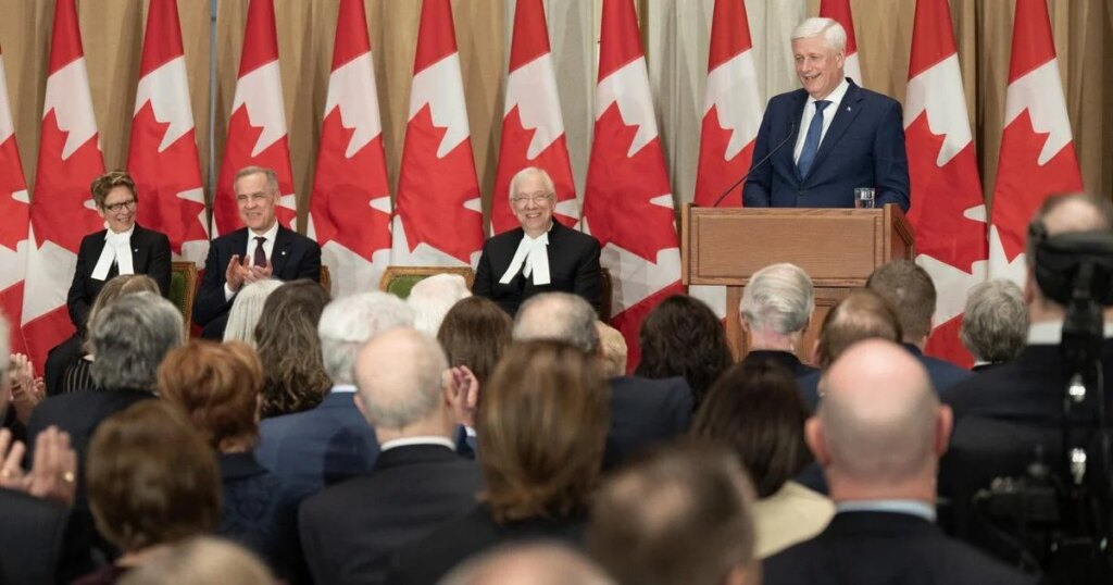 Conservatives celebrating Harper at 20th anniversary gala dinner in Ottawa