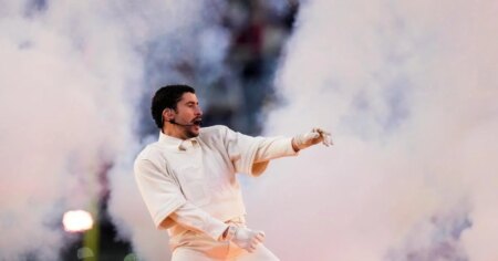 Photos of halftime highlights at Super Bowl 60 Photos of halftime highlights at Super Bowl 60