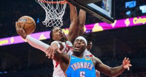 Wallace leads Thunder past Raptors 116-107; Gilgeous-Alexander misses hometown game