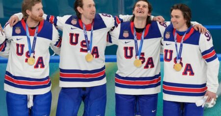 ‘No place I’d rather be’: Jets forward Kyle Connor back at work after Olympic victory ‘No place I’d rather be’: Jets forward Kyle Connor back at work after Olympic victory
