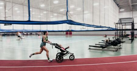 N.B. mother has the inside track on stroller run world record N.B. mother has the inside track on stroller run world record