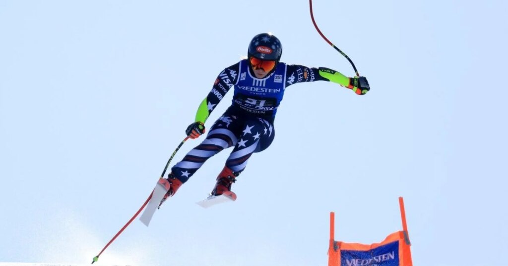 Shiffrin extends World Cup overall lead in rare start in super-G won by 35-year-old Curtoni
