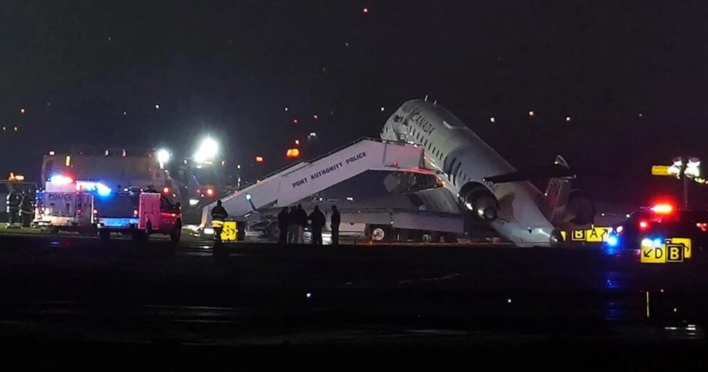 Air Canada flight collides with vehicle at New York’s LaGuardia Airport