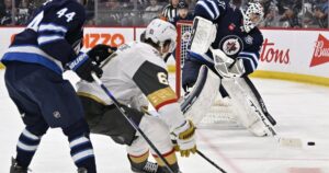 Scheifele leads the battle as Jets outduel Golden Knights 4-1 Scheifele leads the battle as Jets outduel Golden Knights 4-1