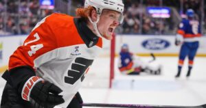 NHL roundup: Michkov leads Flyers to 4-1 win over Islanders, tightening Metro playoff race