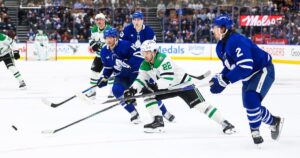 Mavrik Bourque’s first NHL hat trick powers Stars’ comeback win over Maple Leafs 6-5