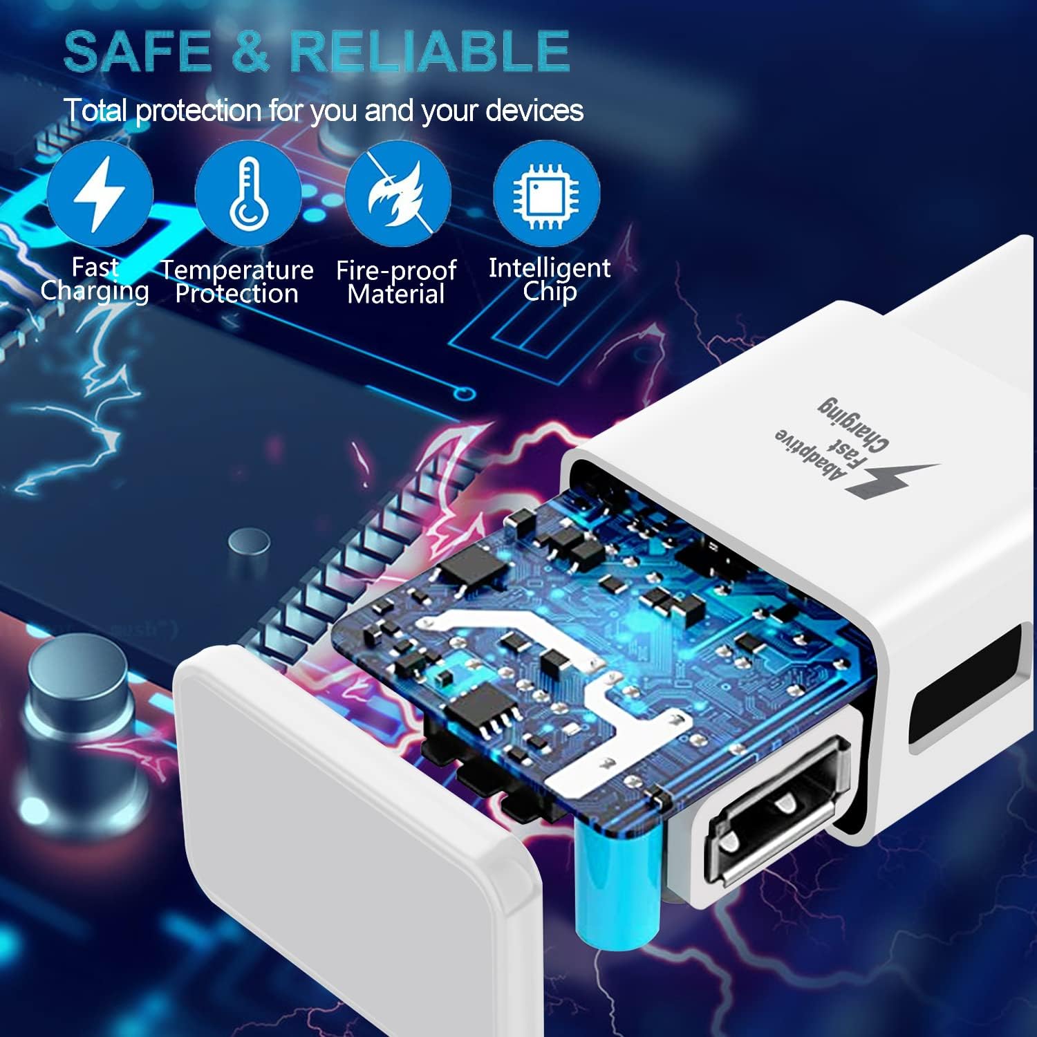 Fast Charging Charger for Samsung Phone, (2 Pack) ... - Image 8