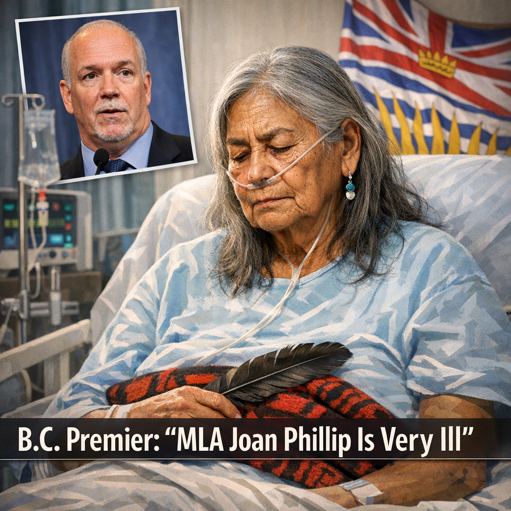 Illustration of B.C. Premier Says MLA Joan Phillip Is Very Ill