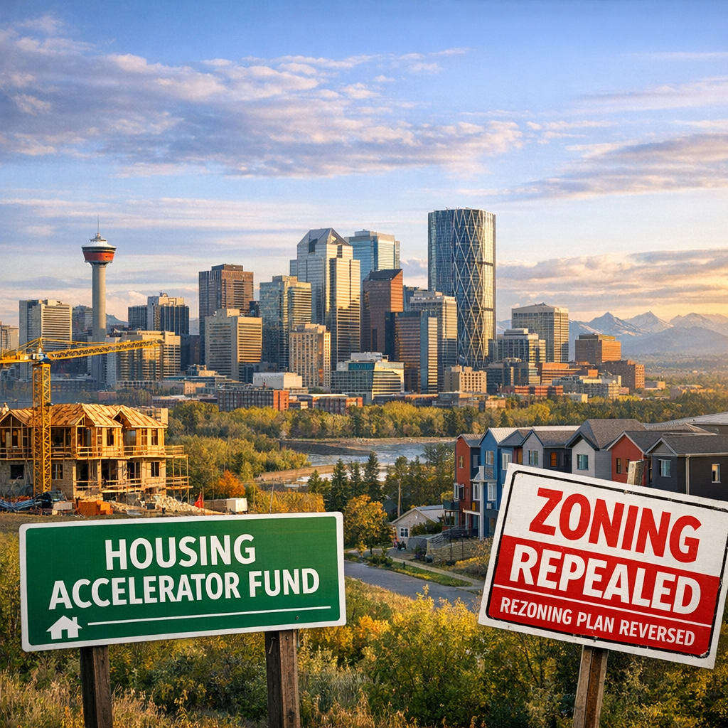 Illustration of Calgary Keeps Housing Accelerator Fund After Rezoning Repeal