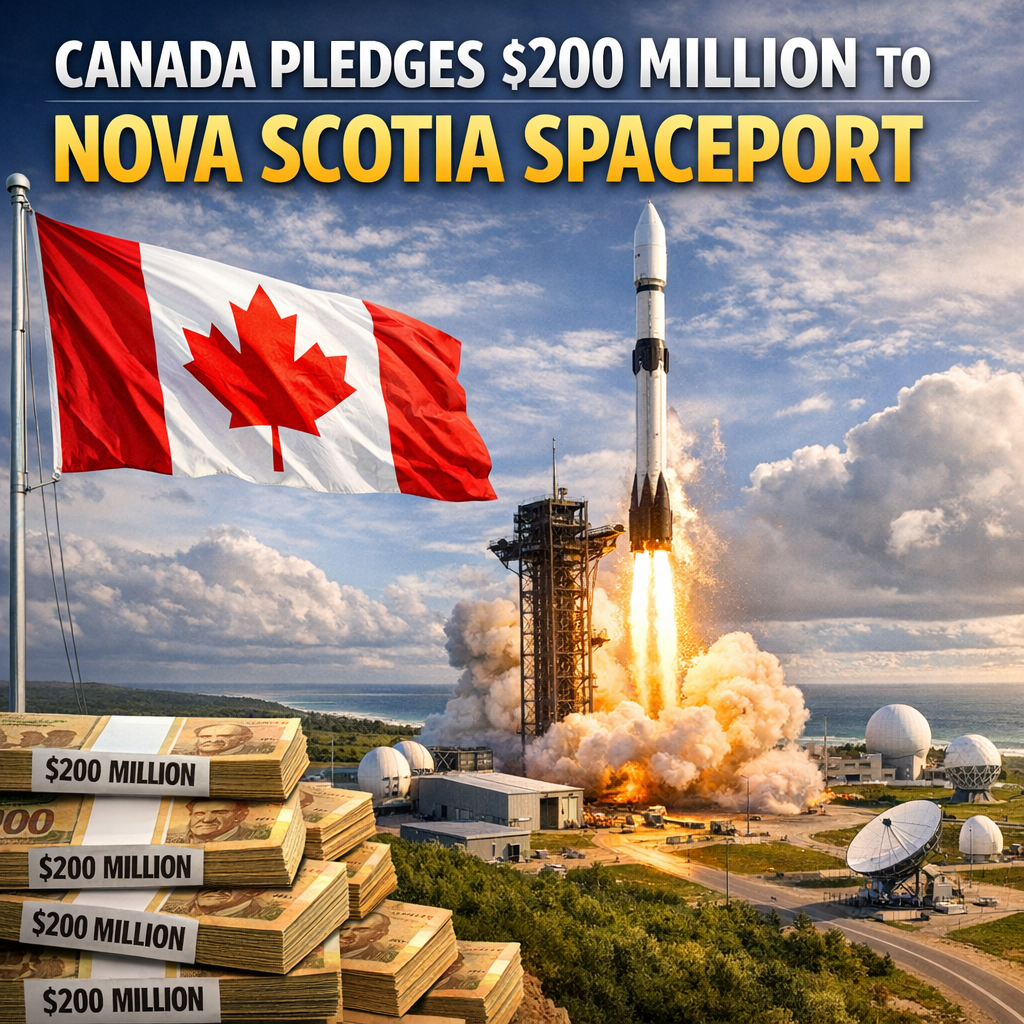 Illustration of Canada Pledges 200 Million to Nova Scotia Spaceport