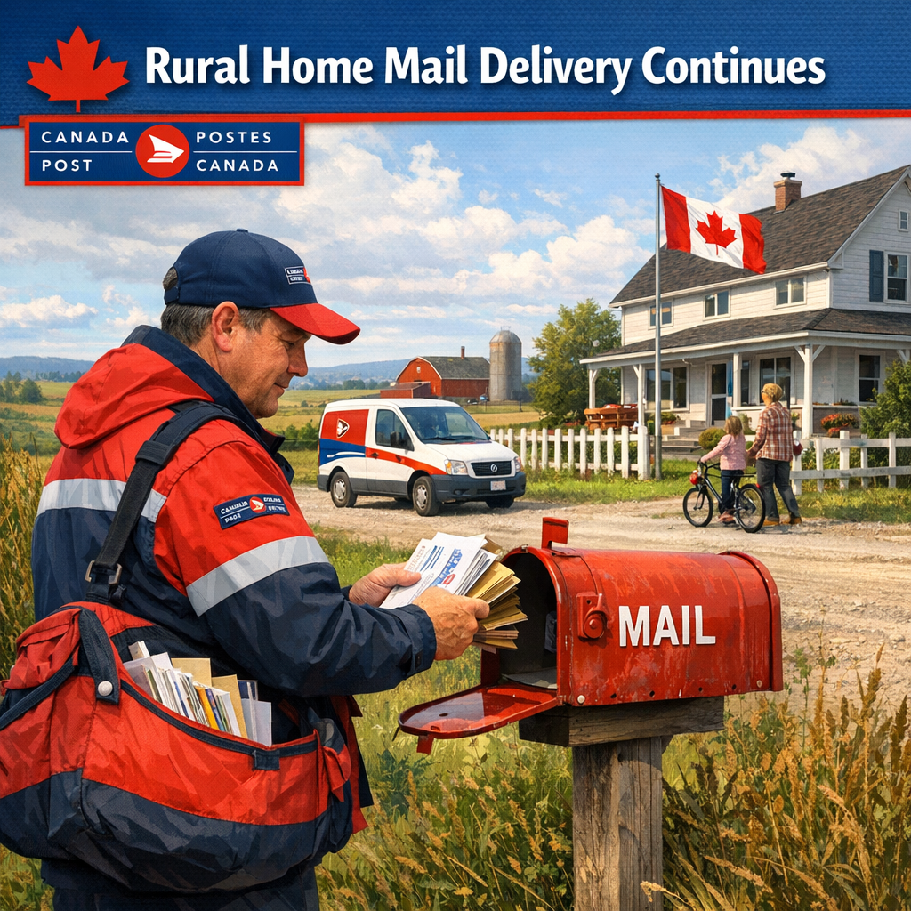 Illustration of Canada Post Confirms Rural Home Mail Delivery Continues