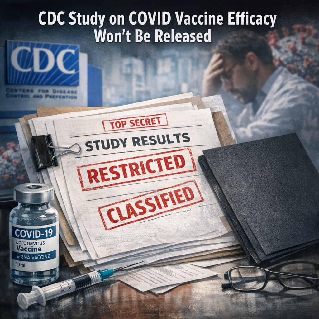 Illustration of CDC Study on COVID Vaccine Efficacy Won’t Be Released