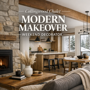 Collingwood Chalet Modern Makeover Weekend Decorator Collingwood Chalet Modern Makeover Weekend Decorator
