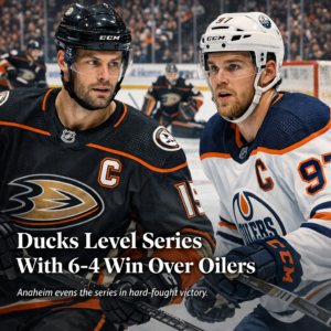 Ducks Level Series With 6-4 Win Over Oilers Ducks Level Series With 6-4 Win Over Oilers