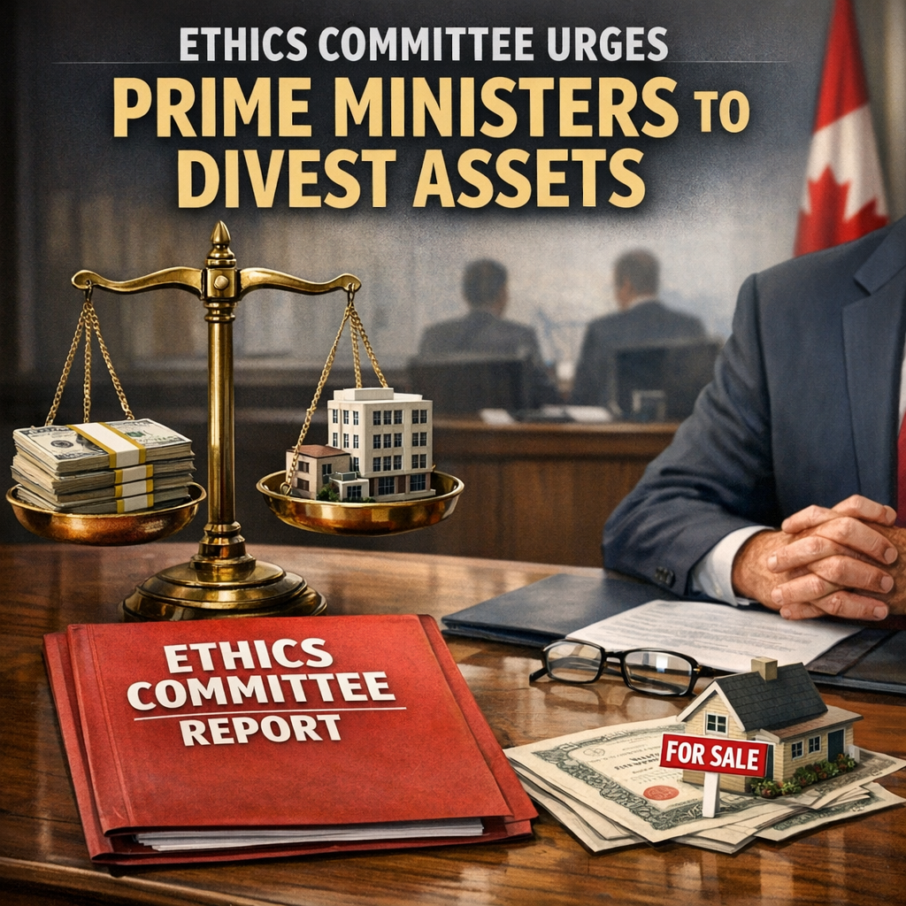 Illustration of Ethics Committee Urges Prime Ministers to Divest Assets