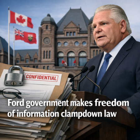 Ford government makes freedom of information clampdown law