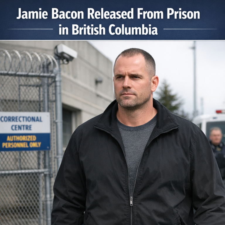 Jamie Bacon Released From Prison in British Columbia