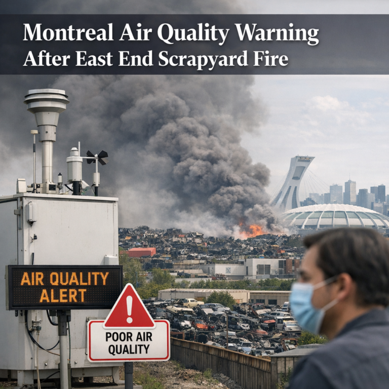 Montreal Air Quality Warning After East End Scrapyard Fire