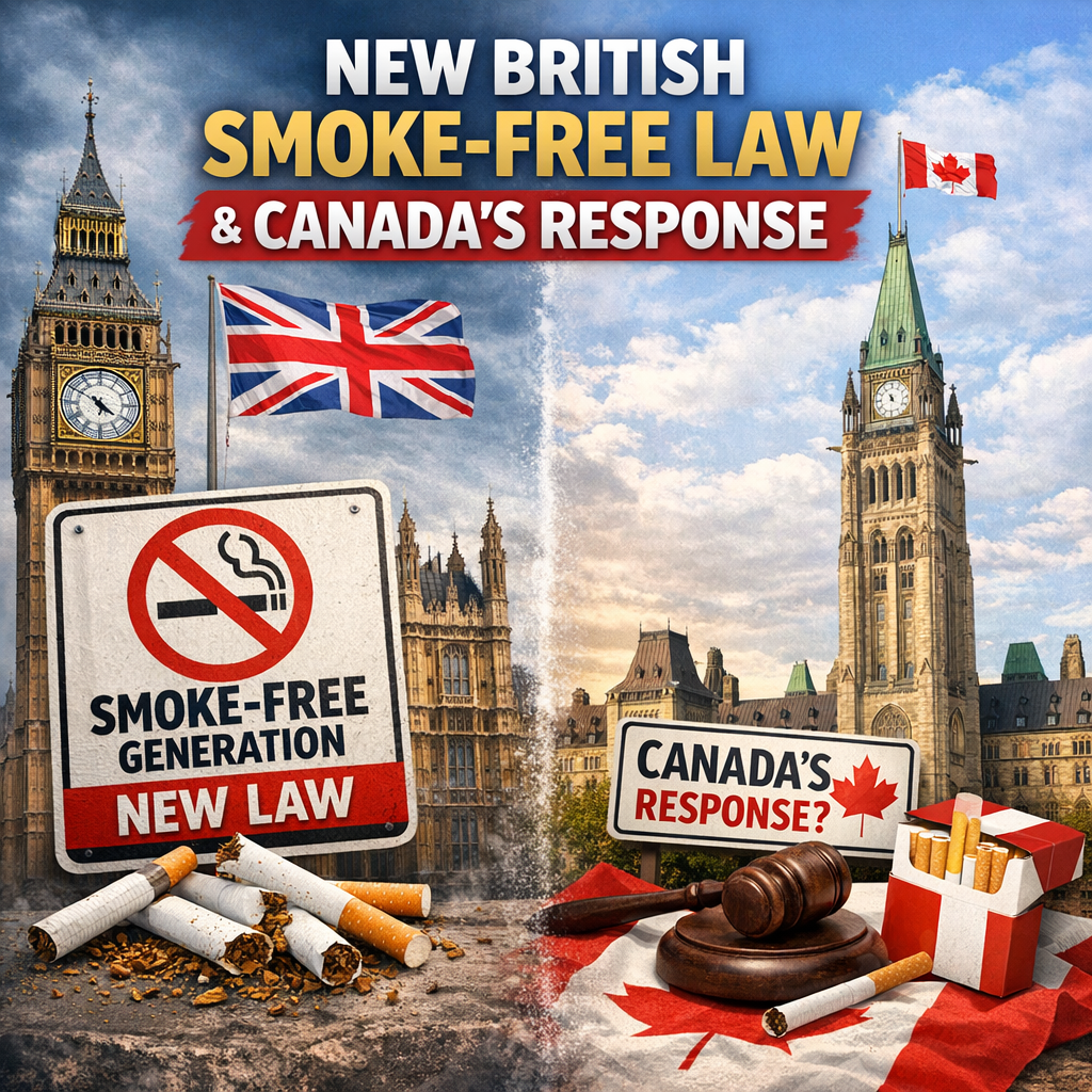 Illustration of New British Smoke-Free Law and Canada’s Response