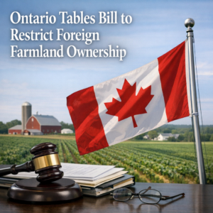 Ontario Tables Bill to Restrict Foreign Farmland Ownership