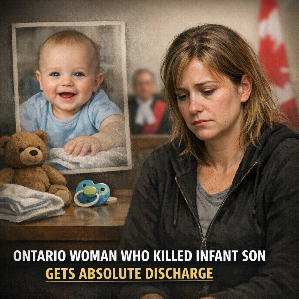 Illustration of Ontario Woman Who Killed Infant Son Gets Absolute Discharge