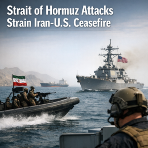 Strait of Hormuz Attacks Strain Iran U.S. Ceasefire