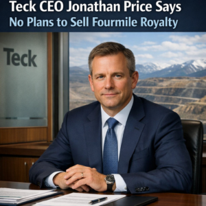 Teck CEO Jonathan Price Says No Plans to Sell Fourmile Royalty