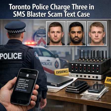 Toronto Police Charge Three in SMS Blaster Scam Text Case