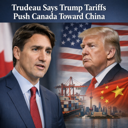 Trudeau Says Trump Tariffs Push Canada Toward China