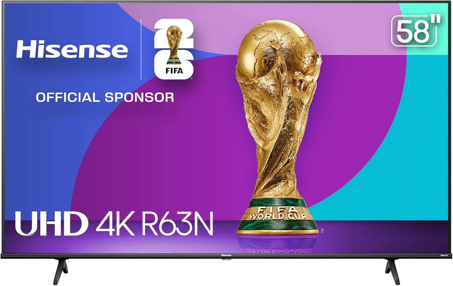 Hisense 58R63N-58 inch 4K UHD HDR LED Roku Smart T... - Image 2