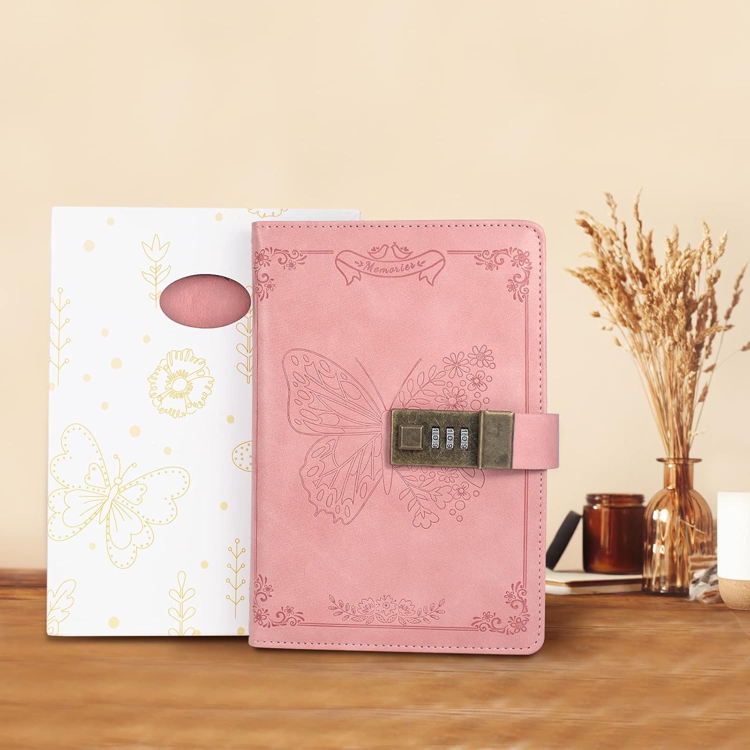 Diary with Lock, Journal for Women Girls, Vintage ... - Image 7