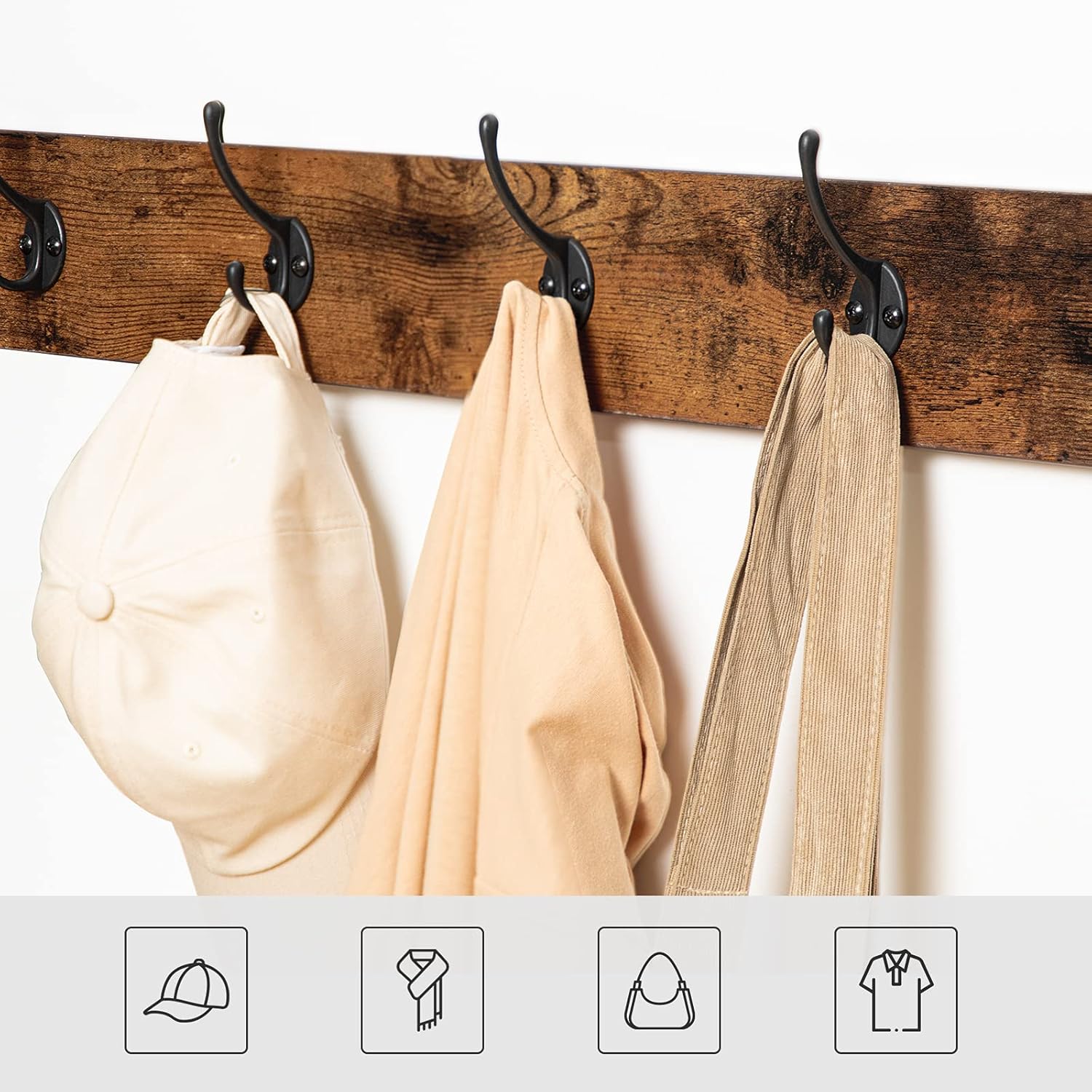 HOOBRO Coat Rack Shoe Bench Set, Industrial Entryw... - Image 6